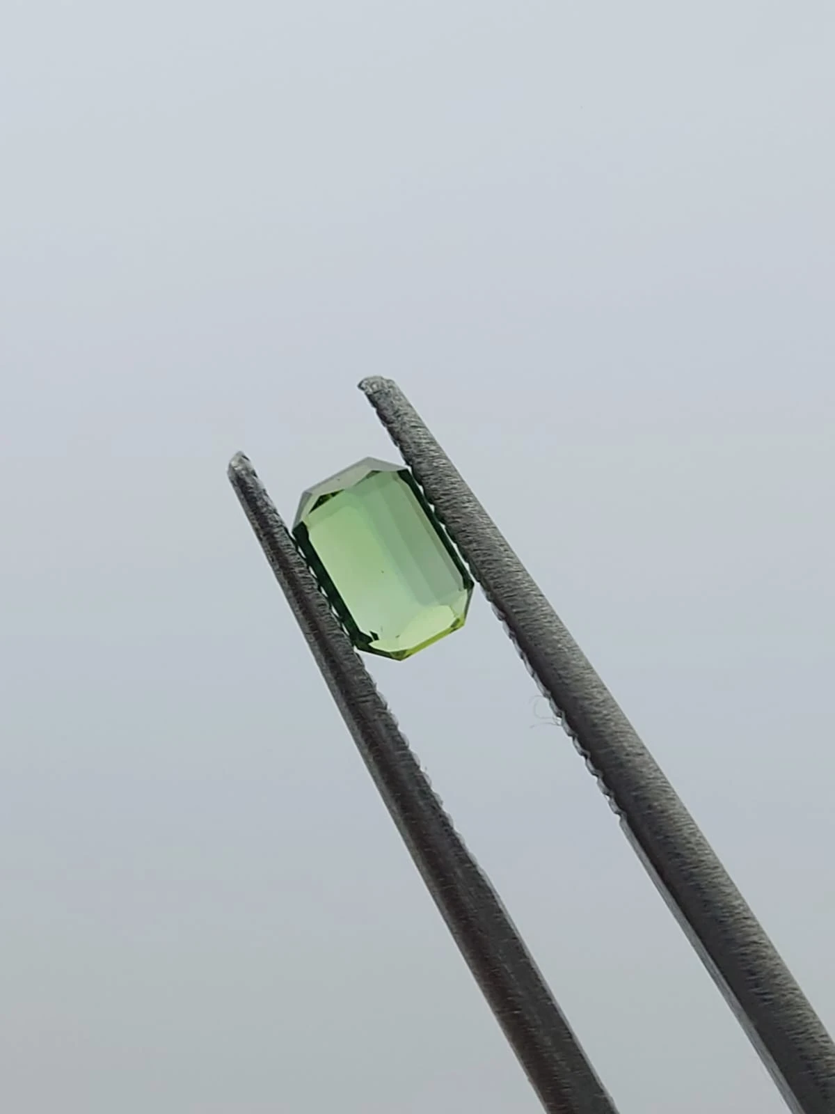0.59ct Natural Green Tourmaline Emerald Cut Loose Gemstone from Afghanistan — view 1